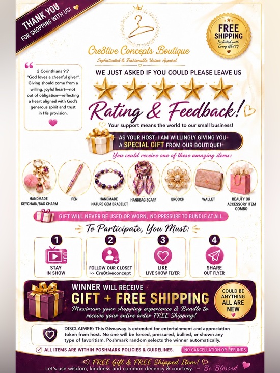 Cre8tive Concepts Boutique Other - GIVVY…RUNNING